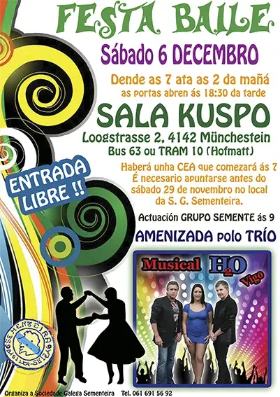 Cartel da sección de baile 2014