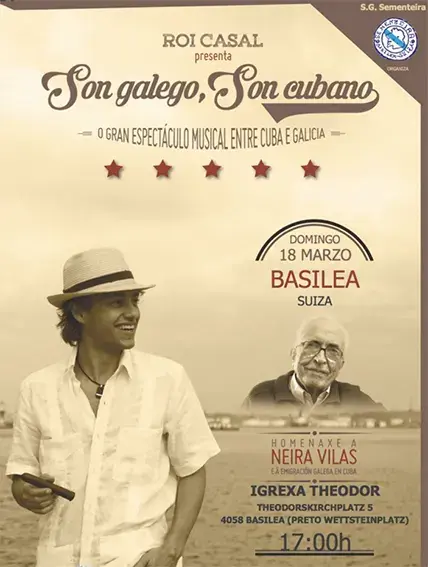 Cartel do concerto de Roi Casal 2018