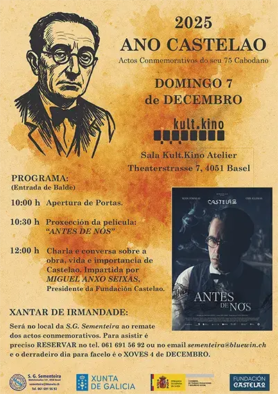 Cartel da Conmemoración de Castelao 2025