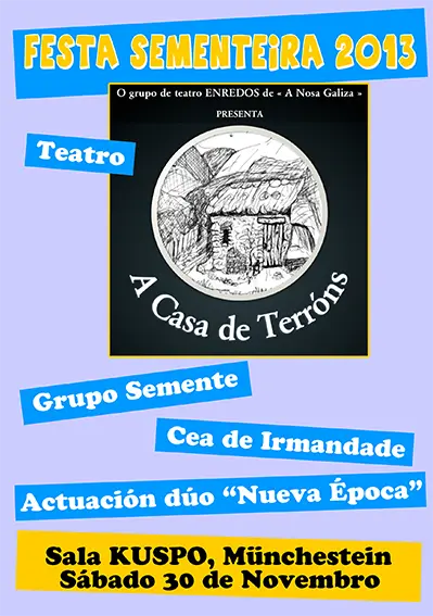 Cartel da obra de teatro de 2013