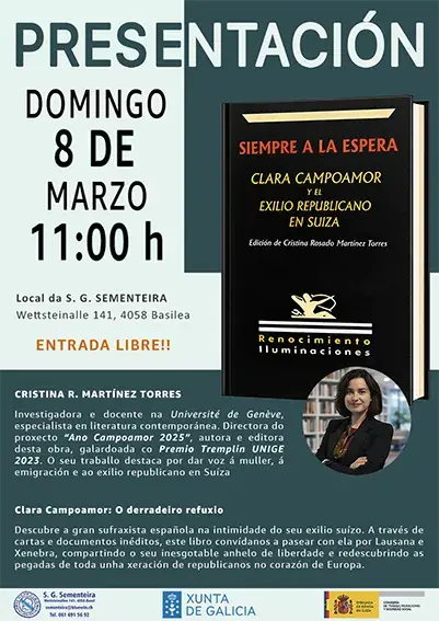 Cartel da conferencia de Cristina Torres 2026