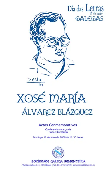 Cartel do Día das Letras Galegas 2008
