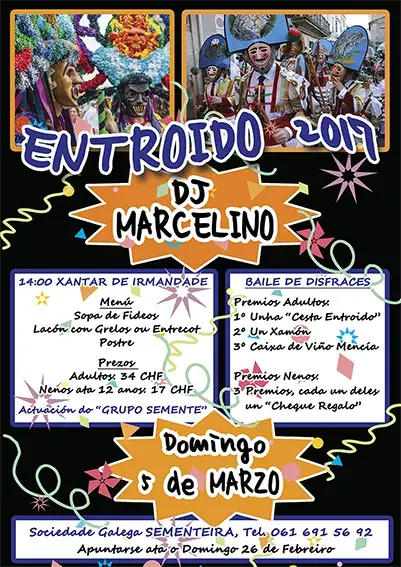 Cartel da Festa do Entroido 2017