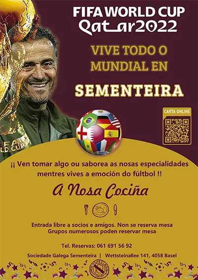 Cartel da visualización do Mundial de Fútbol 2022