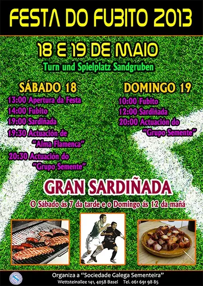 Cartel da Festa do Fubito 2013