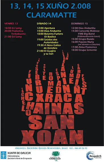 Cartel da Festa de San Xoán 2008