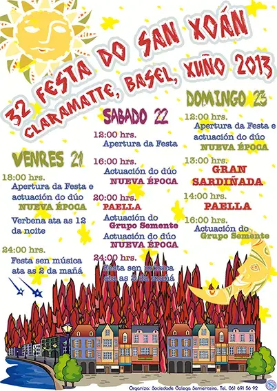 Cartel da Festa de San Xoán 2013
