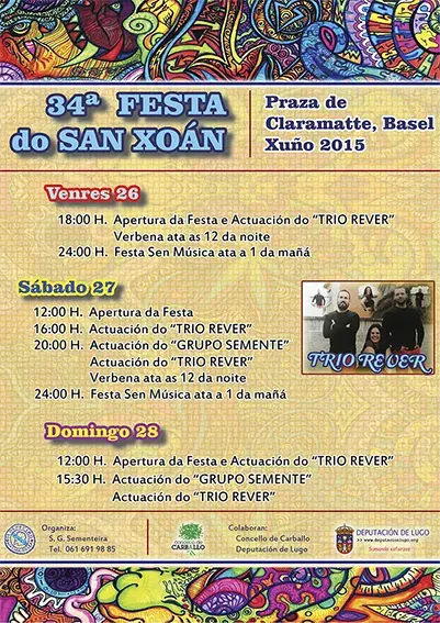 Cartel da Festa de San Xoán 2015