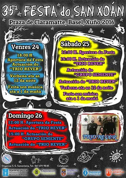 Cartel da Festa de San Xoán 2016